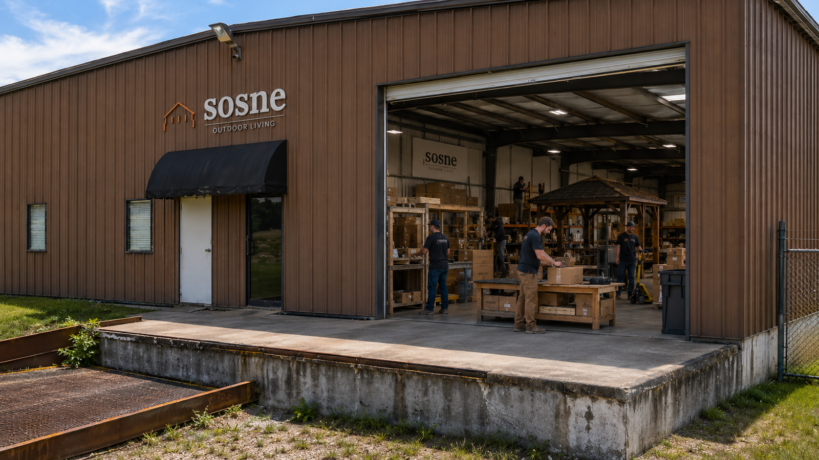 Sonse LLC loading dock, freight shipping