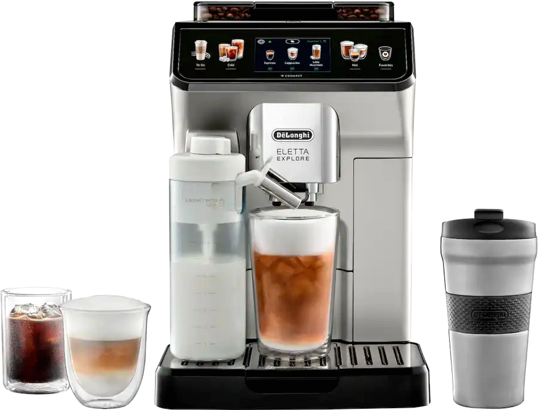 De'Longhi ECAM45086S Fully Automatic Espresso Machine, Silver