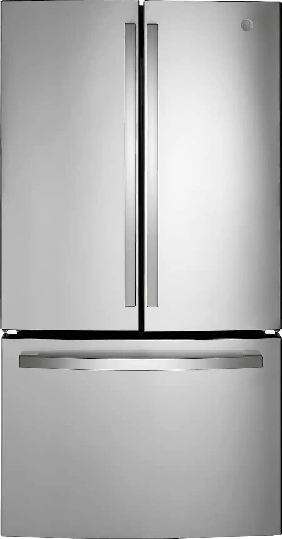 GE GNE27JYMFS 27.0 cu. ft. French Door Refrigerator, Stainless Steel