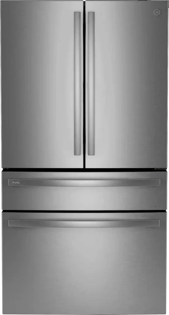 GE Profile PGE29BYTFS 28.7 cu. ft. Four-Door Refrigerator, Stainless Steel