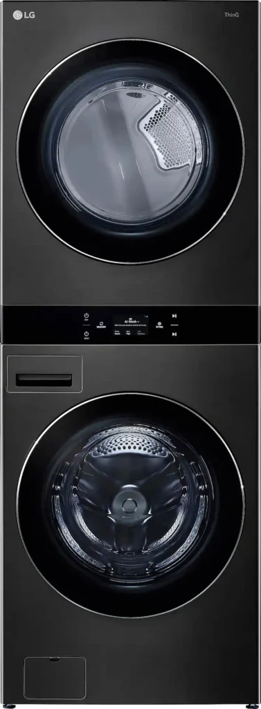 LG WKEX300HBA 5.0 cu. ft. Laundry Center, Black Steel