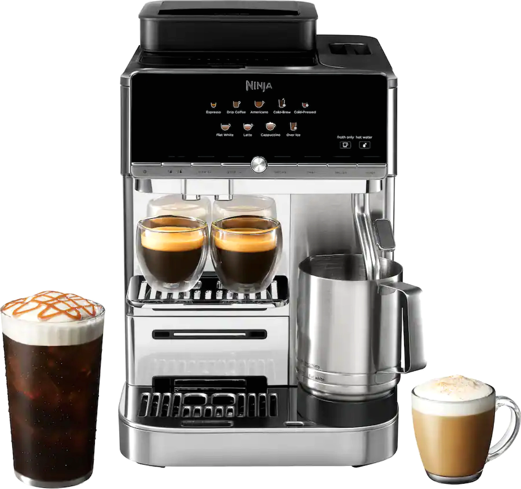 Ninja AE1001 Fully Automatic Espresso Machine, Stainless Steel