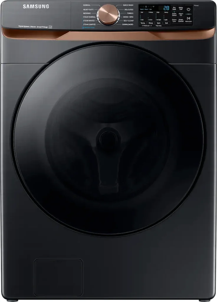 Samsung WF50BG8300AVUS 5.0 cu. ft. Front-Load Washer, Brushed Black